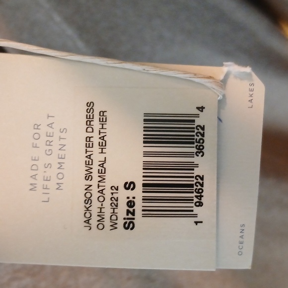 Faherty Jackson Sweater dress Oatmeal Heather small - Picture 9 of 15